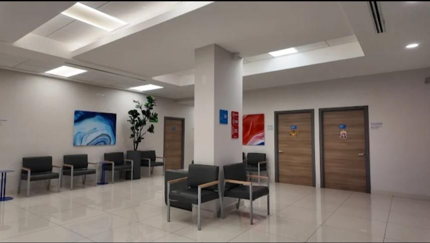 Sala de espera del consultorio de neumología
